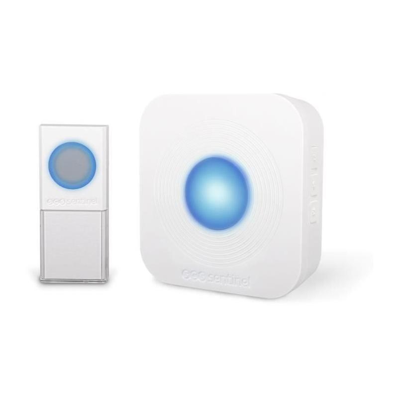Sonnette sans fil 200m SimplyBell blanc - SCS SENTINEL
