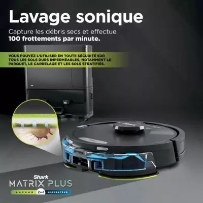 Aspirateur Robot et Laveur Auto-vidant 2-en-1 - Coin et Angle - Couverture Opti