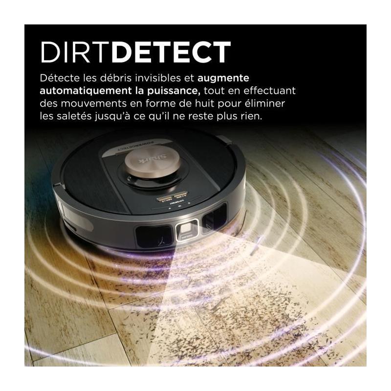 Aspirateur Robot Shark PowerDetect RV2820VEEU - Vidage automatique et navigation 3D