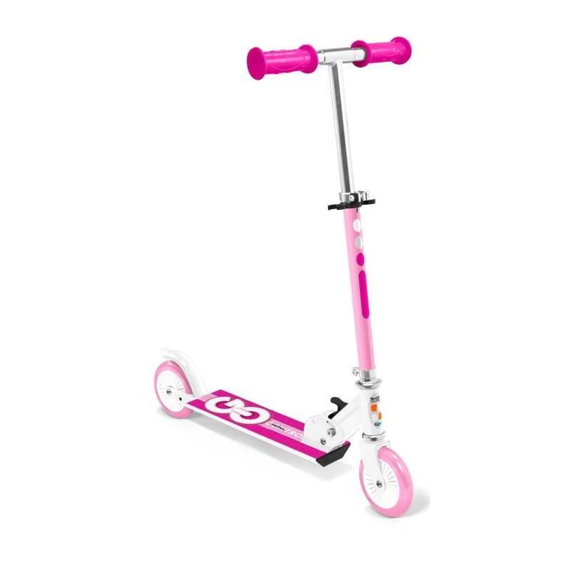 Trottinette pliable rose - Contrôle des dérapages - Enfant