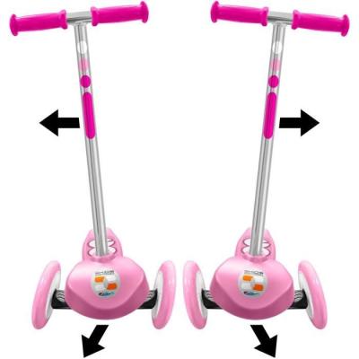 Trottinette 3 roues STAMP SKIDS CONTROL Rose - Facile à manœuvrer