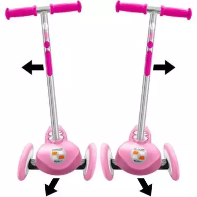 Trottinette 3 roues STAMP SKIDS CONTROL Rose - Facile à manœuvrer