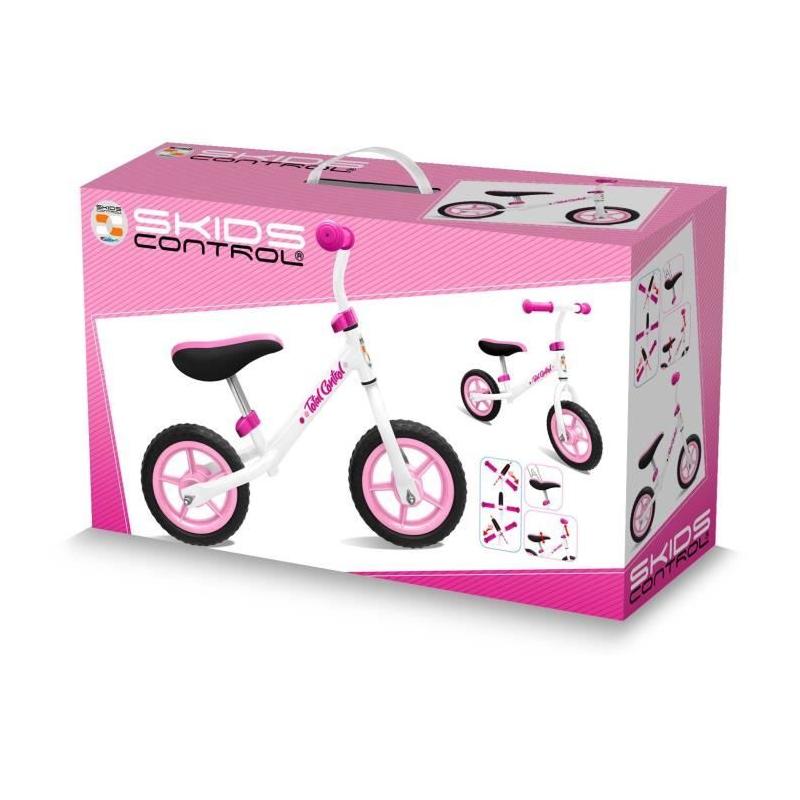Draisienne rose STAMP avec contrôle de skids - Compacte et pratique