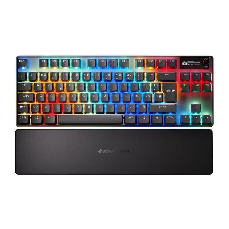 Clavier gamer mécanique sans fil SteelSeries Apex Pro TKL Gen 3 - Noir: compact et performant
