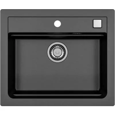 Evier en Granit Noir 1 Bac 59x50cm - ATROX - STRADOUR