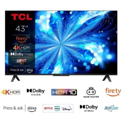 TCL 43PF650 TV LED 43" 4K UHD HDR10 Smart TV - 3xHDMI 2.1