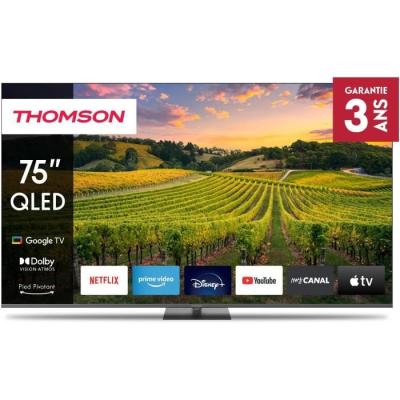 TV QLED 75" Thomson - 4K UHD HDR 10 - Google TV