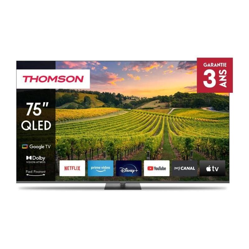 TV QLED 75" Thomson - 4K UHD HDR 10 - Google TV