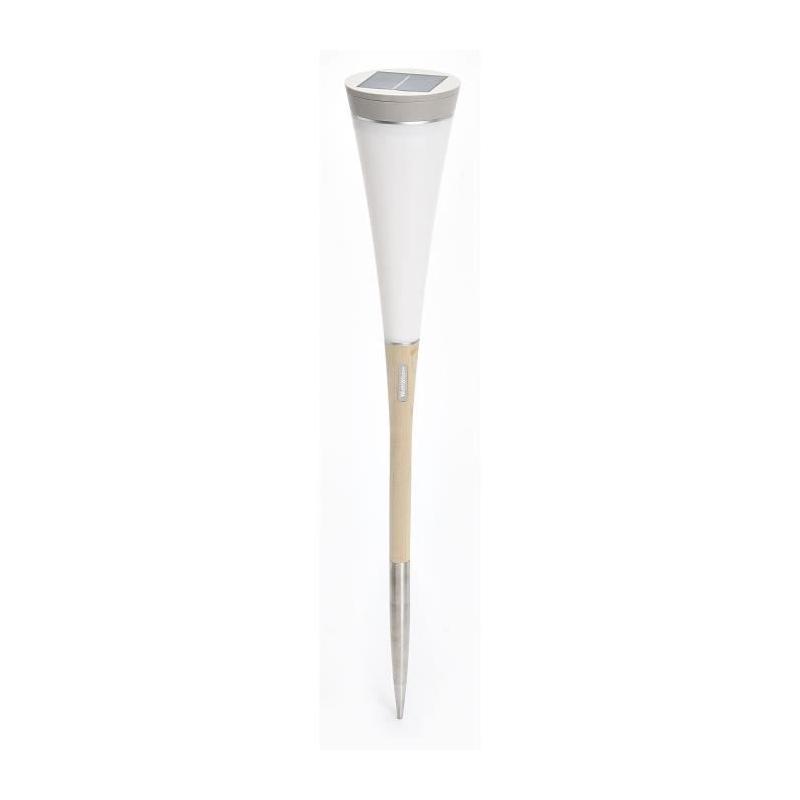 Balise solaire blanche - 30 lumens - Compact