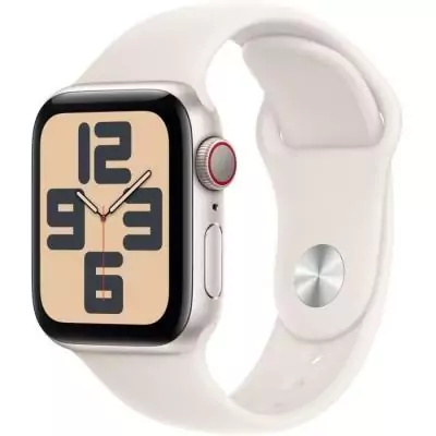 Apple Watch SE GPS + Cellular - 40mm Starlight Aluminium - Bracelet Sport - MONTRE BLUETOOTH