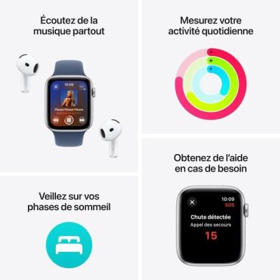 Apple Watch SE GPS + Cellular - 40mm Starlight Aluminium - Bracelet Sport - MONTRE BLUETOOTH