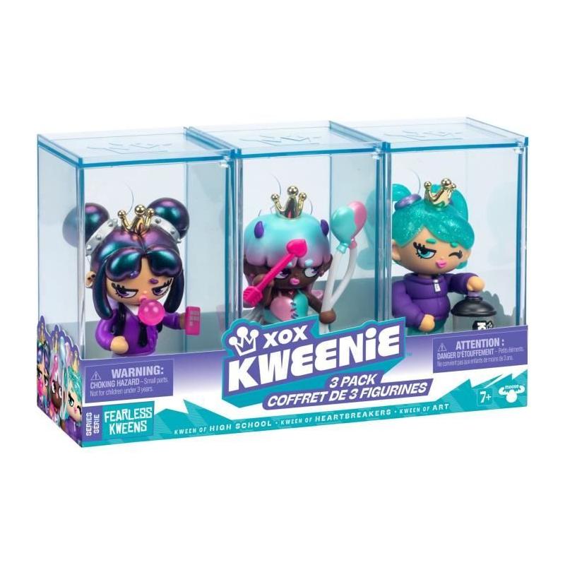 Pack de poupées XOX KWEENIE - Série Fearless - 3 poupées - Finitions uniques