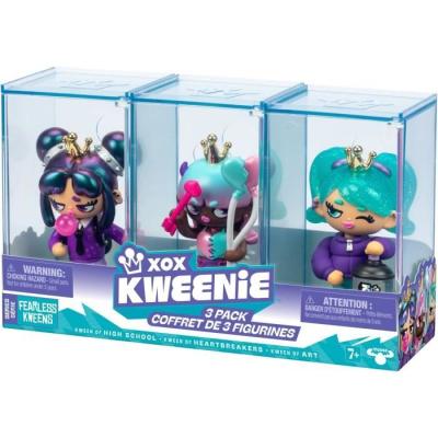 Pack de poupées XOX KWEENIE - Série Fearless - 3 poupées - Finitions uniques
