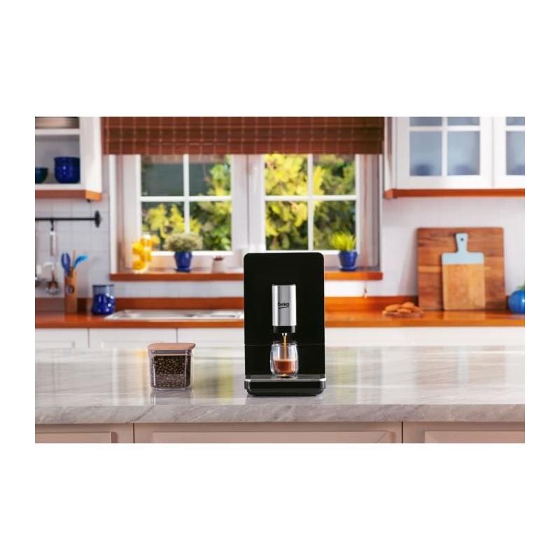 Machine expresso automatique BEKO CEG3194B - 1350 W - Carafe à lait - Noir