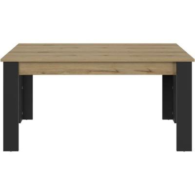 Table à manger extensible GAMI TRUST - Chêne/Noir - 8 pers