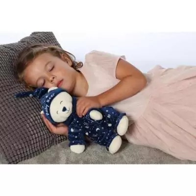 Peluche pour enfant Baby Bear Glow In The Dark - Brille Dans La Nuit - 24 cm - Bleu