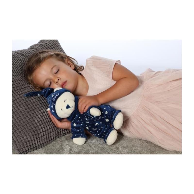Peluche pour enfant Baby Bear Glow In The Dark - Brille Dans La Nuit - 24 cm - Bleu