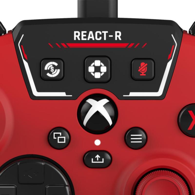 Turtle Beach React-R Rouge USB Manette de jeu Analogique Numérique PC, Xbox One, Xbox Series S, Xbox Series X