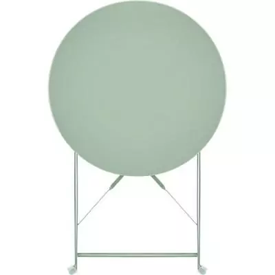 Ensemble bistrot 2 pers. - Table ronde 60 cm & 2 chaises - Acier thermolaqué - Vert