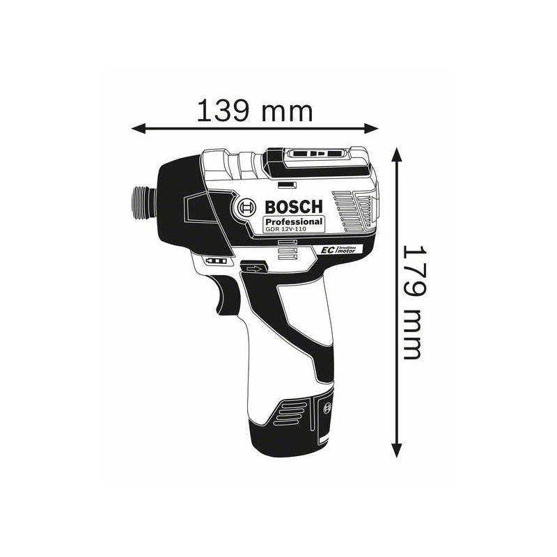 Bosch Visseuse à chocs sans fil GDR 12V-110 Professional