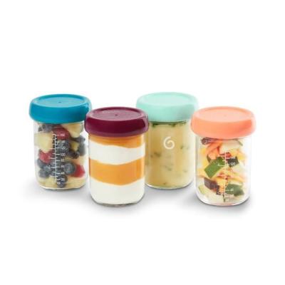 Pots de conservation Babybols en verre pour bébé - Lot de 4