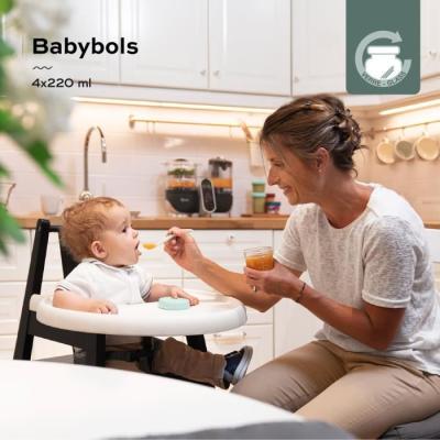 Pots de conservation Babybols en verre pour bébé - Lot de 4