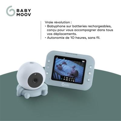 Babyphone vidéo YOO ROLL de Babymoov - Compact et pratique