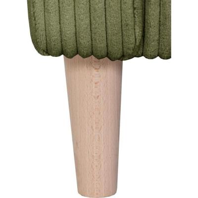 Canapé d'angle fixe 3 places CHIPY - Tissu Lincoln Kaki