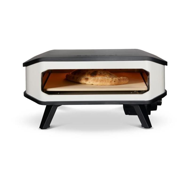 Four à pizza électrique COZZE - Puissant 2200 W - Design Noir/Blanc - Idéal pour les BARBECUE