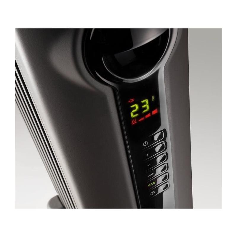 Radiateur bain d'huile 1500W - Technologie Real Energy - Ecran digital