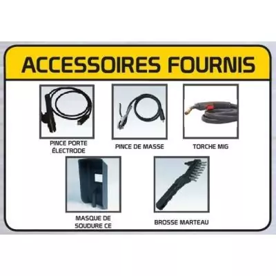 Poste à souder Inverter VIP 160A 3 en 1 Jaune - STANLEY Poste à souder Inverter VIP 160A 3 en 1 Jaune - STANLEY