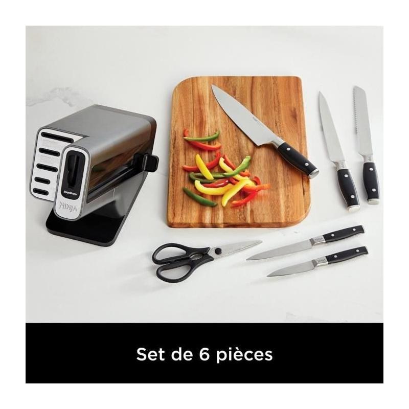 Ensemble de couteaux NINJA FOODI StaySharp K32006EU - 6 pièces aiguisées