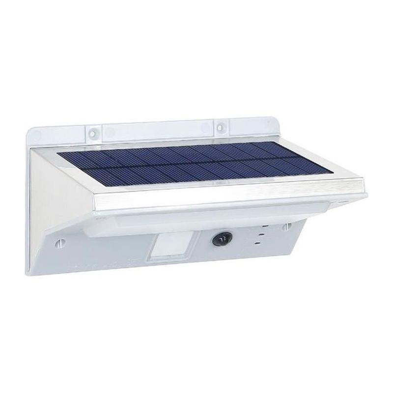 Spot solaire mural extérieur étanche avec détecteur - LUMI JARDIN - 21 LEDs