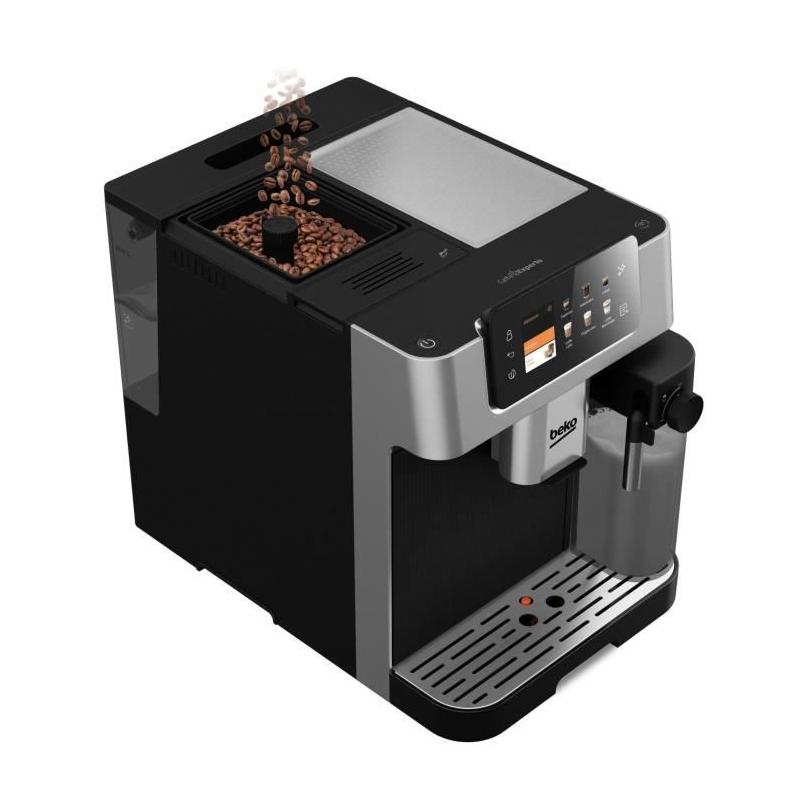 Machine à café performante BEKO CEG7348X - 1350W - Noir / Silver