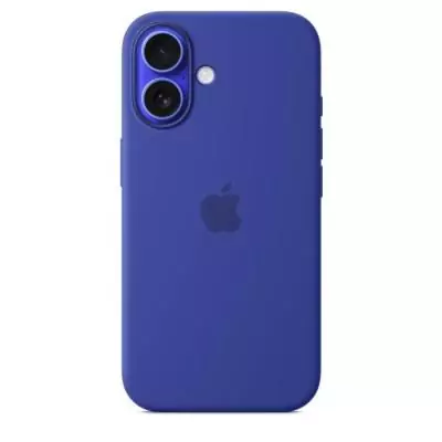 Coque iPhone 16 en silicone avec MagSafe - Ultramarine - 16x9x2 cm