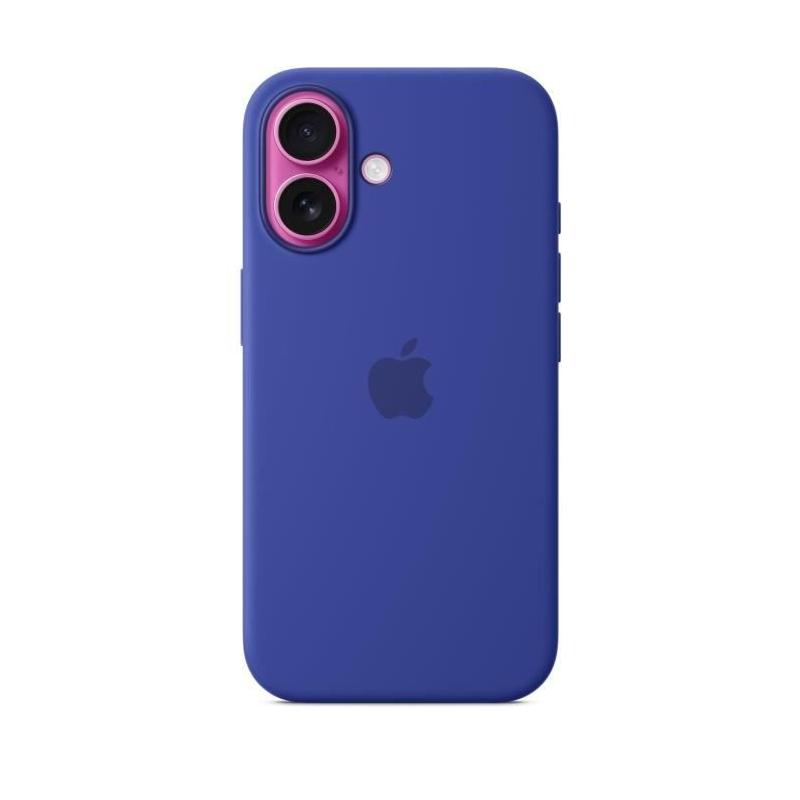 Coque iPhone 16 en silicone avec MagSafe - Ultramarine - 16x9x2 cm