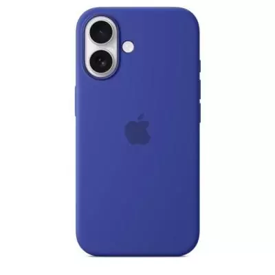 Coque iPhone 16 en silicone avec MagSafe - Ultramarine - 16x9x2 cm