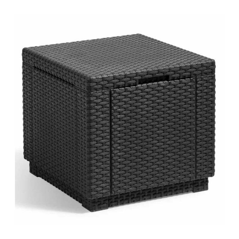 Organiser avec style: Pouf de rangement Cube Graphite