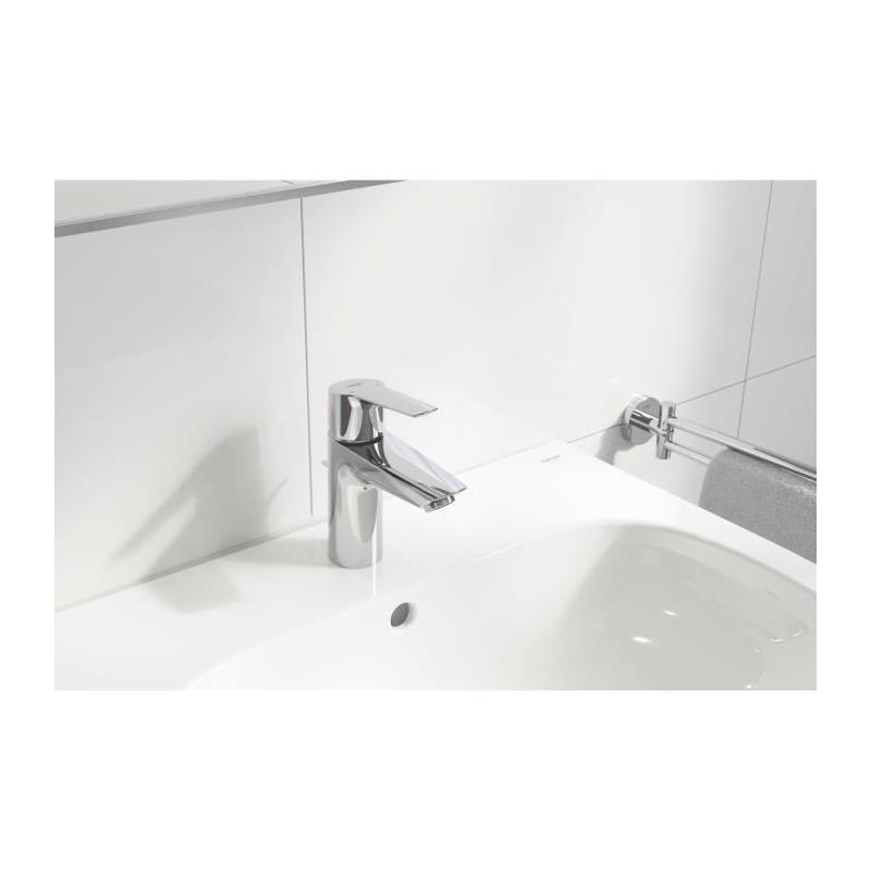 Mitigeur Lavabo GROHE QUICKFIX Start - Chrome - Installation facile & économie d'eau