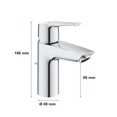 Mitigeur Lavabo GROHE QUICKFIX Start - Chrome - Installation facile & économie d'eau