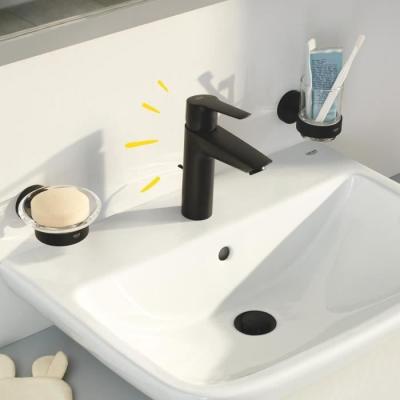 Mitigeur lavabo monocommande GROHE Start Noir mat - Taille S - Économie d'eau