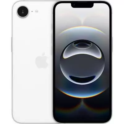 Apple iPhone 16e 256GB Blanc avec dimensions compactes