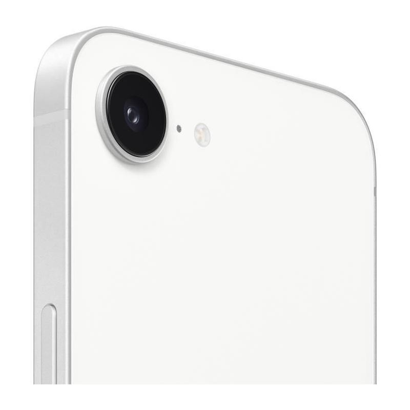 Apple iPhone 16e 256GB Blanc avec dimensions compactes