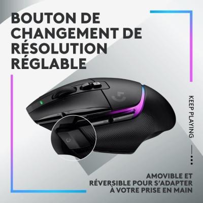 Souris gamer sans fil Logitech G502 X Plus - Performances ultimes