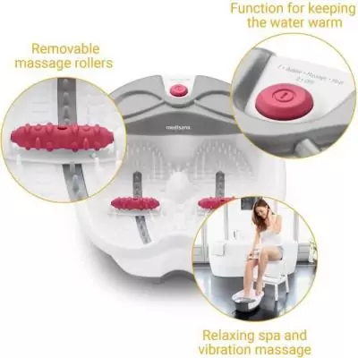 Expérience de spa relaxante avec le bain pour pieds MEDISANA - FS 300