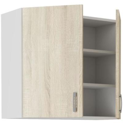 Meuble haut SARA - 2 portes - Chêne sonoma - L80 x P31 x H71,5 cm