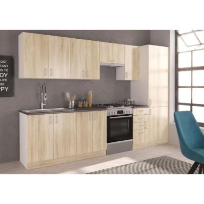 Meuble haut SARA - 2 portes - Chêne sonoma - L80 x P31 x H71,5 cm