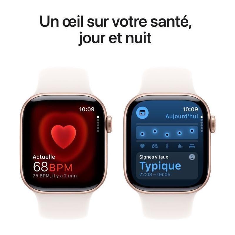 Montre Apple Watch Series 10 GPS + Cellular - 42mm - Rose Gold Aluminium