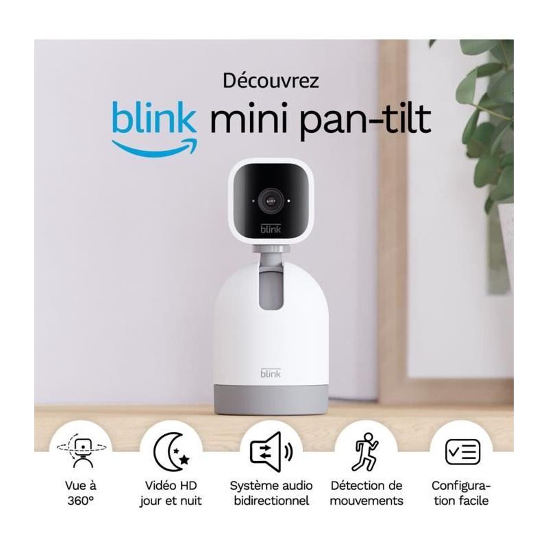 Caméra mini Pan-Tilt - BLINK HOME SECURITY - Blanc | Surveillez en toute discrétion