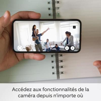 Caméra mini Pan-Tilt - BLINK HOME SECURITY - Blanc | Surveillez en toute discrétion